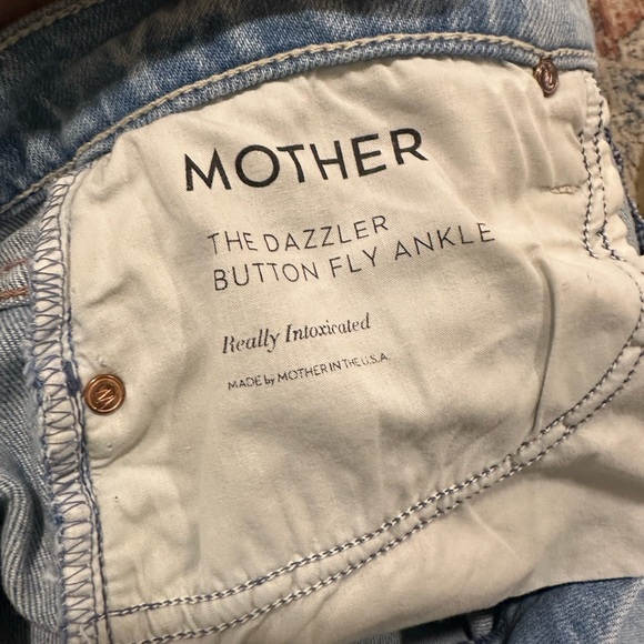Mother Denim - The Dazzler Button Fly Ankle in Really Intoxicated, size 30 EUC - Picture 10 of 12